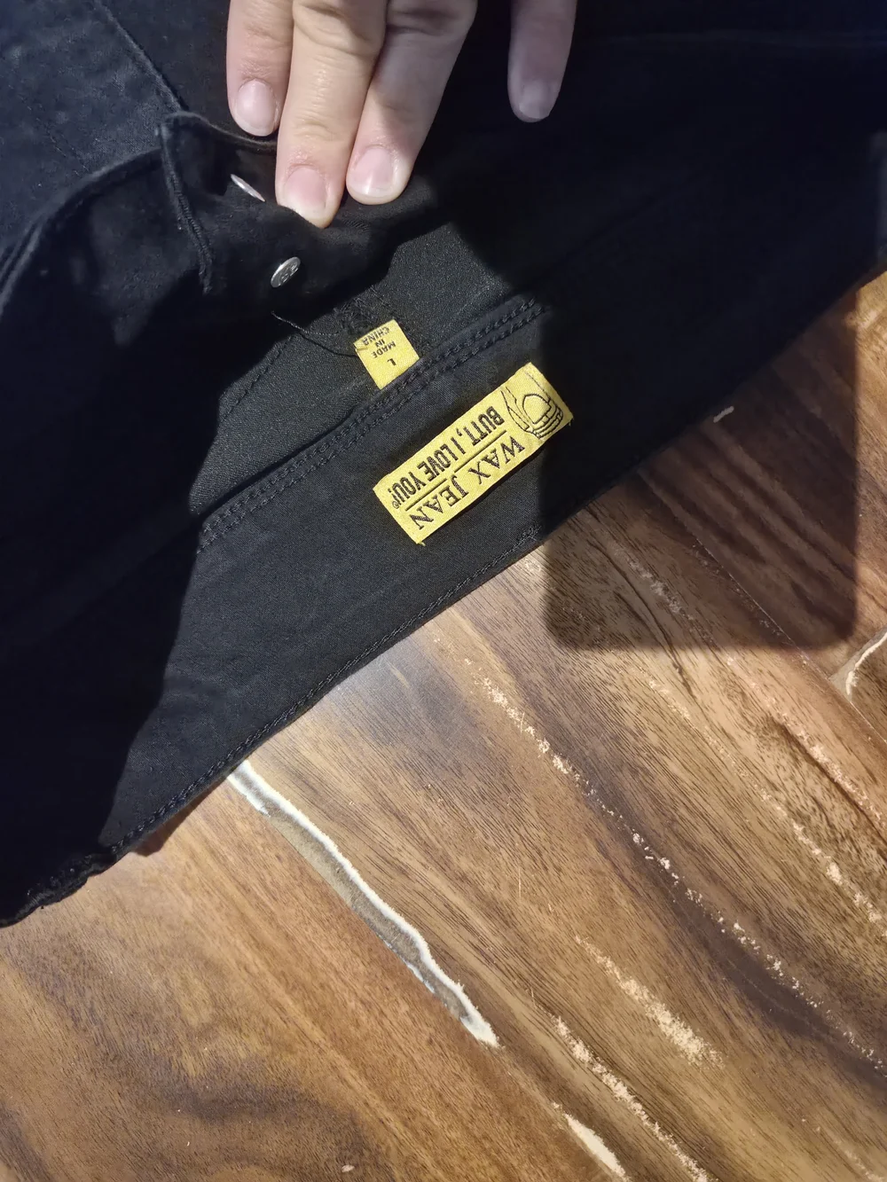 Wax Jean Black High-Waist Denim Shorts - Picture 2 of 2